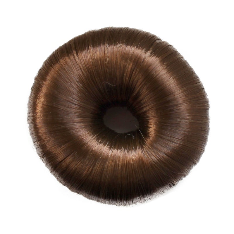 CAISHA Hair Donut Up Do Hair Ring Hairstyler Bun Maker Bridal Hairpiece Hair Styling Tool Light Brown DK4 - Image 2
